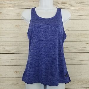 Nwt adidas climalite laser tank DT5615 womens size small blue black tank top.